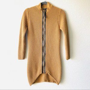 Kenneth Cole Front Zip Sweater Dress